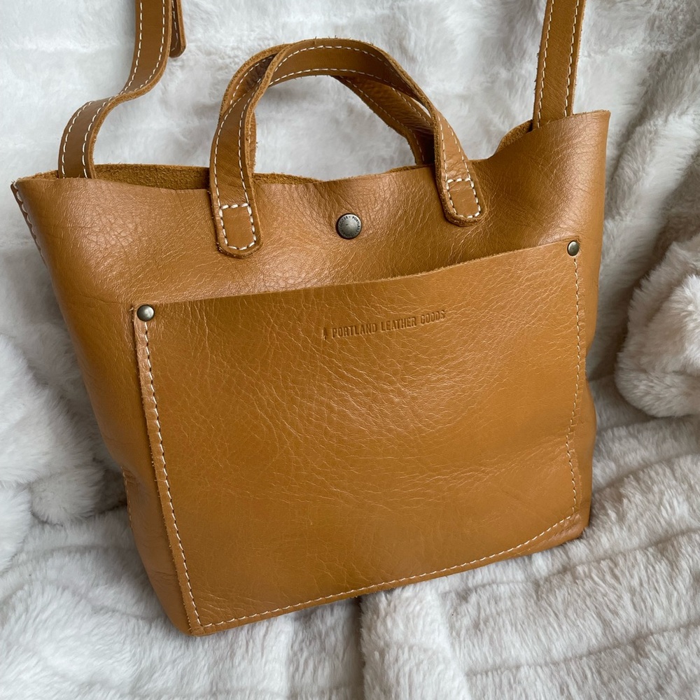 Portland Leather Goods Mini Crossbody Tote